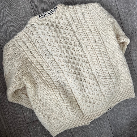 Vintage Irish Wool Cardigan - Picture 3 of 3